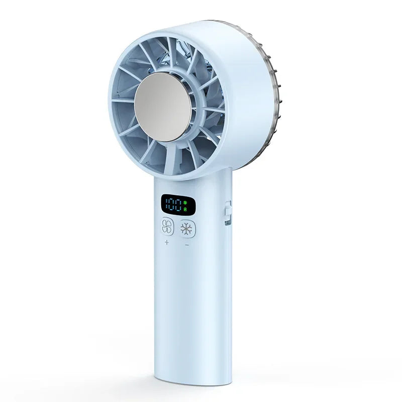 Ice compress high-speed cooling fan handheld fans USB Rechargeable