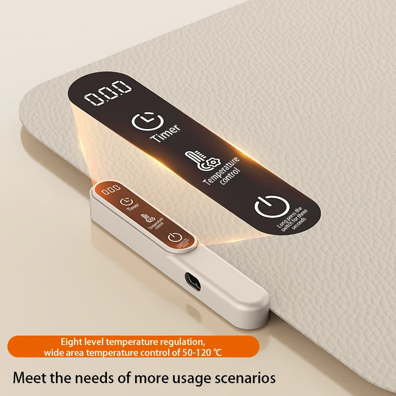 TINSOL New Food Insulation Mat Foldable Silicone Heating Pad Portable