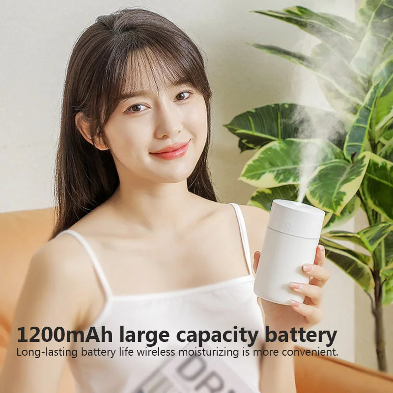 Wireless Portable Air Humidifier USB Rechargeable  Home Car Mini Aroma